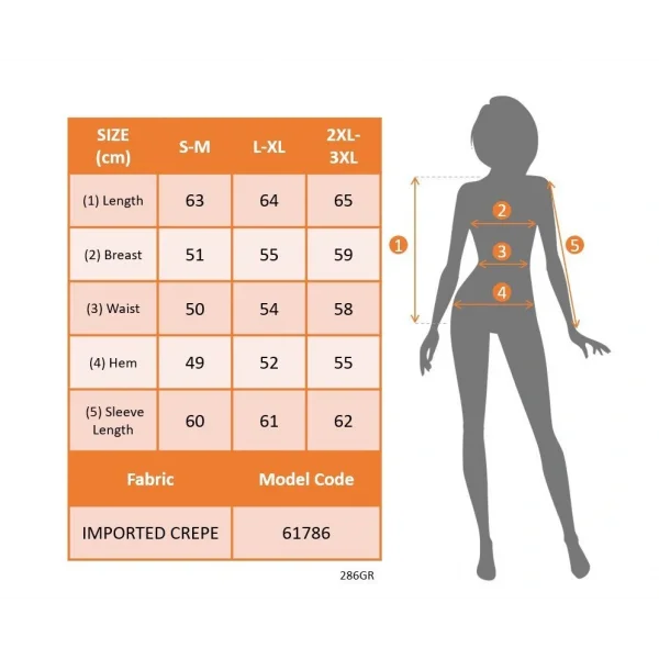 Kadın Uzun Kollu Damla Detaylı Ithal Krep Bluz