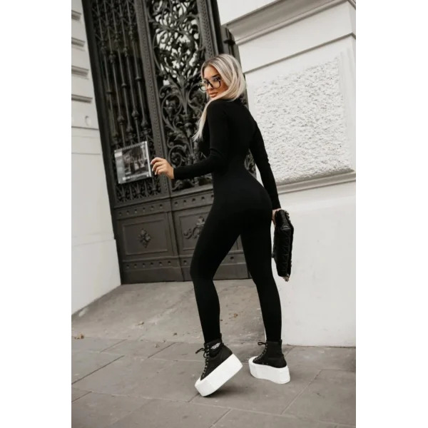 Kadın Uzun Kollu Fermuarlı Kaşkorse Tulum