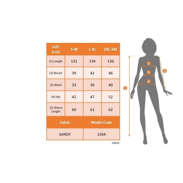 Kadın Uzun Kollu Kare Yaka Yanda Derin Yırtmaçlı Sandy Tam Boy Elbise