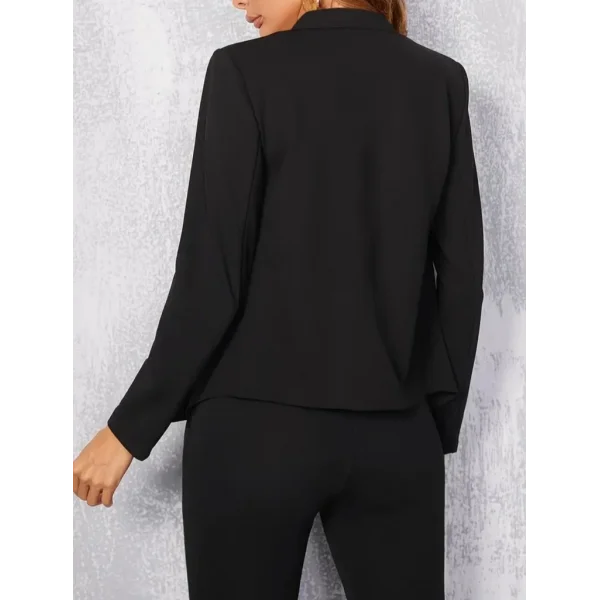 Kadın Uzun Kollu Kol Düğme Detay Ithal Krep Ceket