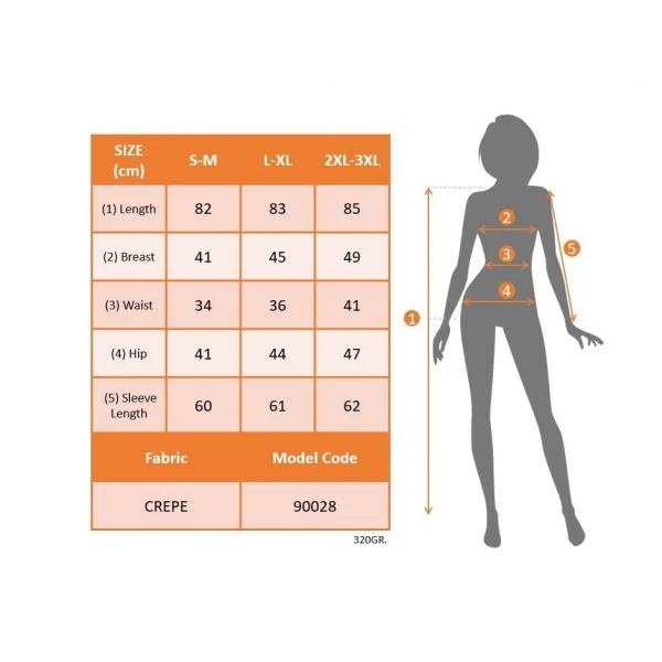 Kadın Uzun Kollu Kruvaze Yaka Mini Boy Krep Elbise