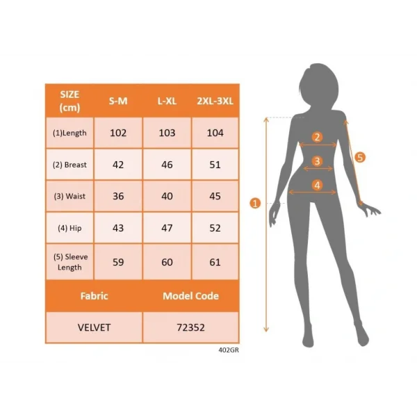 Kadın Uzun Kollu Kruvaze Yakalı Yandan Büzgülü önden çapraz Detaylı Midi Kadife Elbise