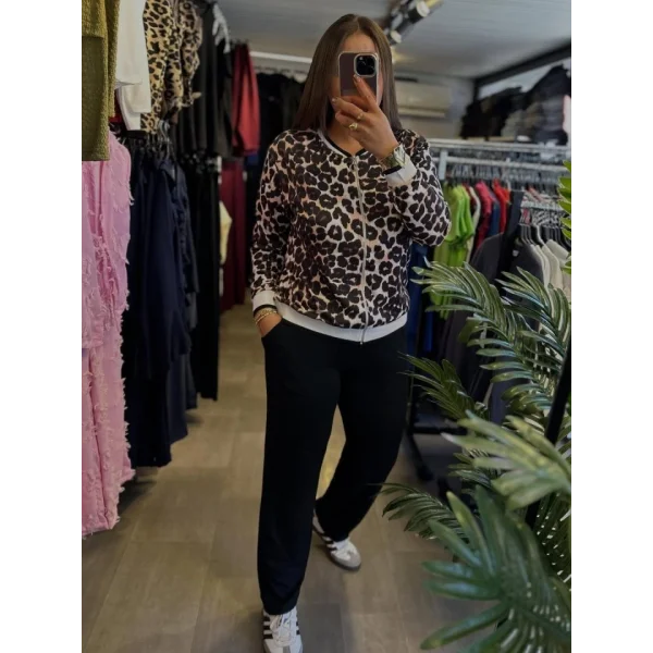 Kadın Uzun Kollu Lepoar Detay Modal Kumaş Ikili Takım