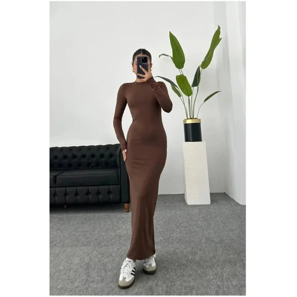 Kadın Uzun Kollu Maxi Elbise