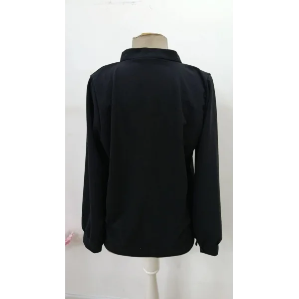 Kadın Uzun Kollu önden Düğmeli Hakim Yaka Ithal Krep Bluz