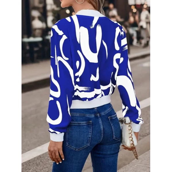 Kadın Uzun Kollu önden Fermuarlı Kısa şardonlu Dalgıç Ceket