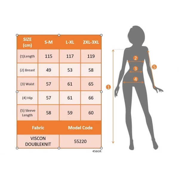 Kadın Uzun Kollu önden Fermuarlı Maxi Viskon Iki Iplik Elbise