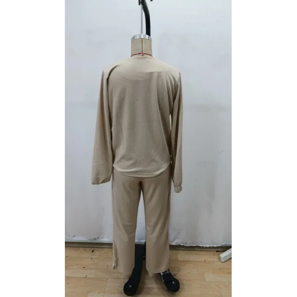 Kadın Uzun Kollu önden Fermuarlı Modal Ceket Ve Pantolon Ikili Takım