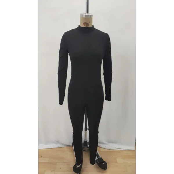 Kadın Uzun Kollu önden Fermuarlı şardonlu Dalgıç Tulum