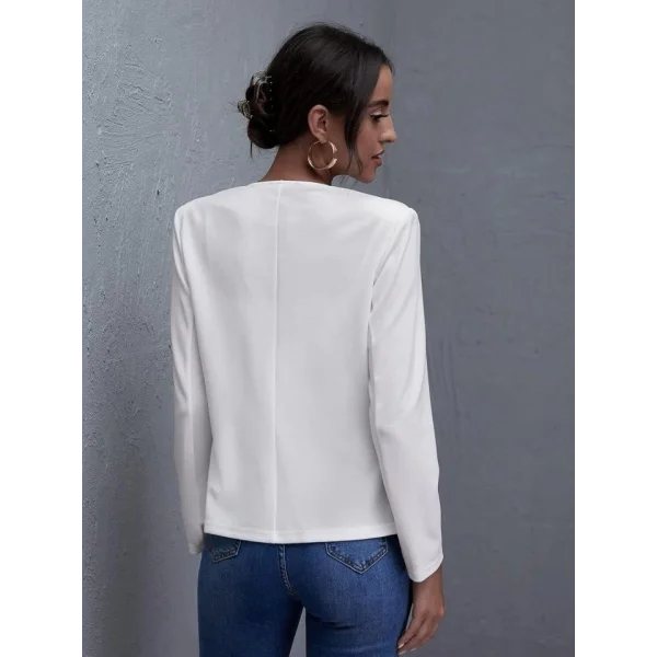 Kadın Uzun Kollu önü Açık Blazer Ceket