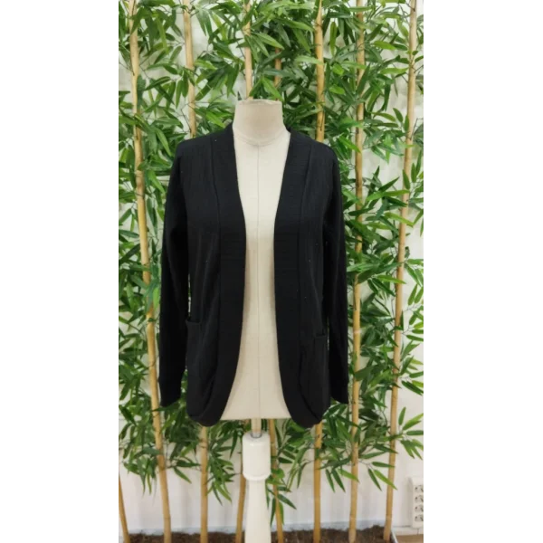 Kadın Uzun Kollu önü Açık Cepli şardonlu Kaşkorse Hırka