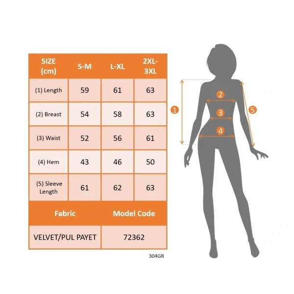 Kadın Uzun Kollu önü Açık Fermuarlı Pulpayetli Kadife Ceket