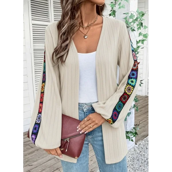 Kadın Uzun Kollu önü Açık şardonlu Kaşkorse Ceket