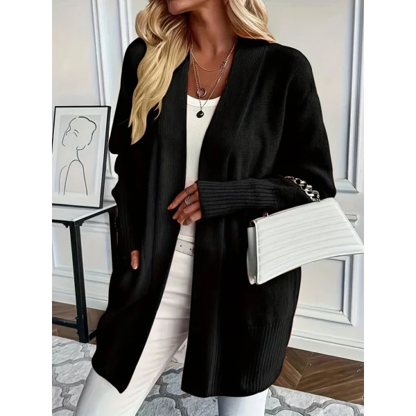 Kadın Uzun Kollu önü Açık Triko Hırka