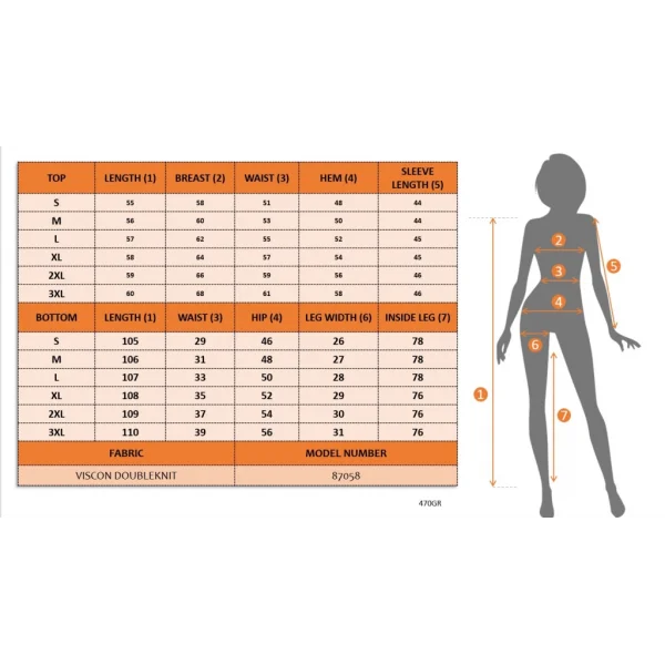 Kadın Uzun Kollu Ribana Detaylı Iki Iplik Penye Ikili Takım