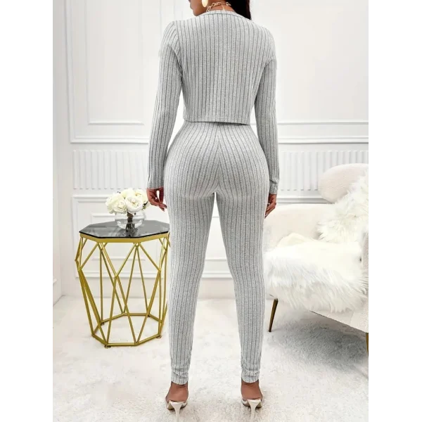 Kadın Uzun Kollu şardonlu Kaşkorse Straplez Ile Kısa önden Düğmeli Ceket Ikili Takım