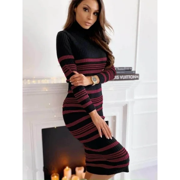 Kadın Uzun Kollu Triko Elbise