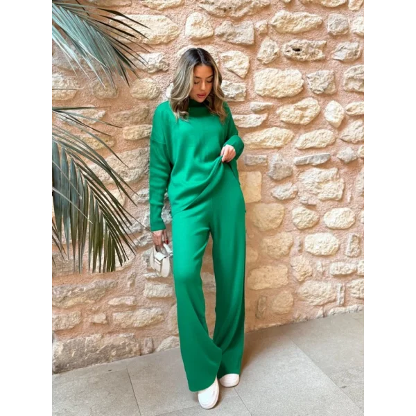 Kadın Uzun Kollu Triko Ikili Takım