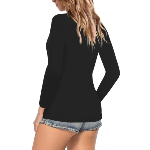 Kadın Uzun Kollu V Yaka Bluz