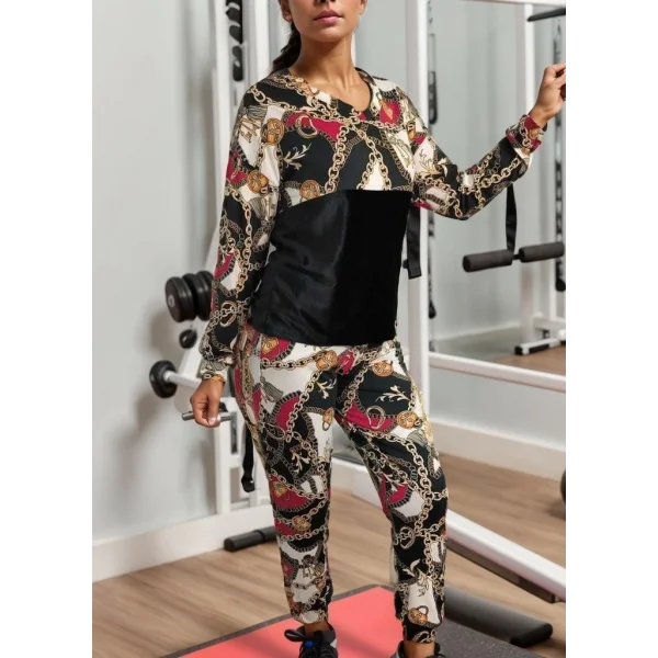 Kadın Uzun Kollu V Yaka Göğüs Altı Kadife Detay Mikro Ikili Takım