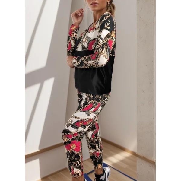 Kadın Uzun Kollu V Yaka Göğüs Altı Kadife Detay Mikro Ikili Takım