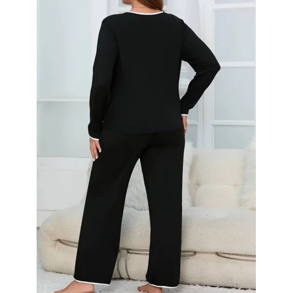 Kadın Uzun Kollu V Yaka Viskon Ikili Takım