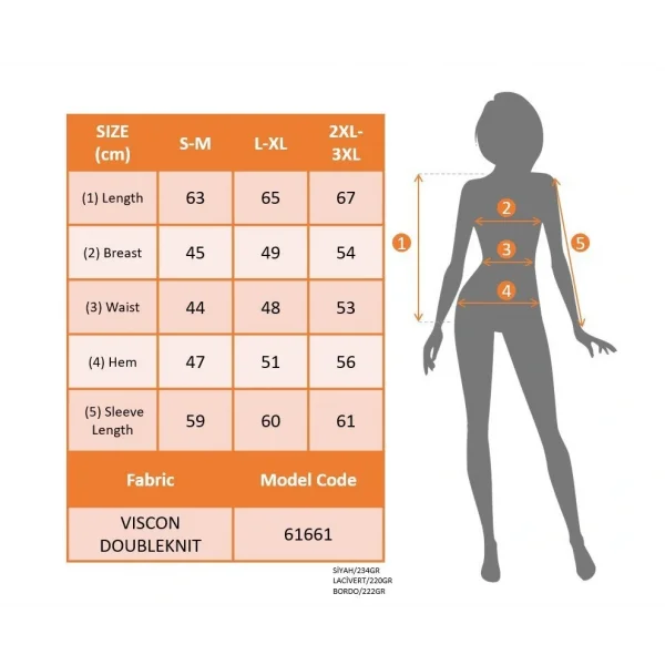 Kadın Uzun Kollu V Yakalı çift Renkli Viskon Iki Iplik Bluz