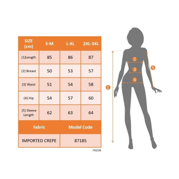 Kadın Uzun Kollu V Yakalı Kalp Desenli Mini Ithal Krep Elbise