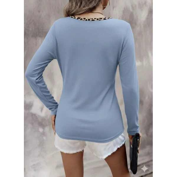 Kadın Uzun Kollu V Yakalı Kaşkorse Bluz