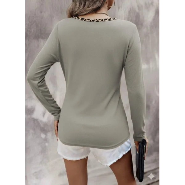 Kadın Uzun Kollu V Yakalı Kaşkorse Bluz