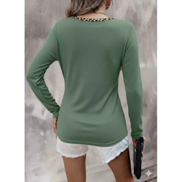 Kadın Uzun Kollu V Yakalı Kaşkorse Bluz