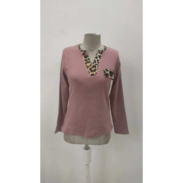 Kadın Uzun Kollu V Yakalı Kaşkorse Bluz