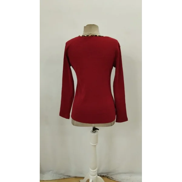 Kadın Uzun Kollu V Yakalı Kaşkorse Bluz