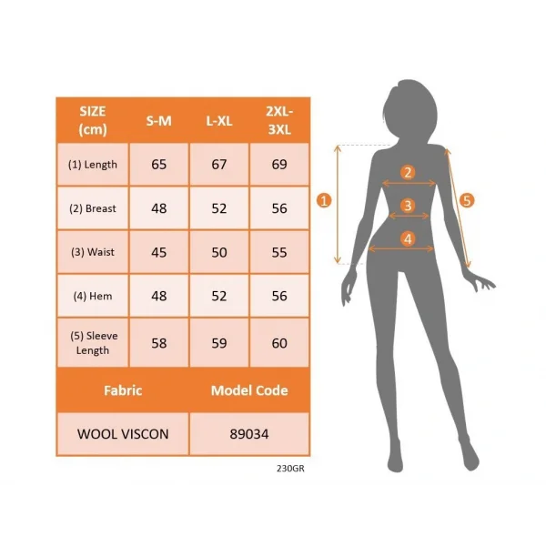 Kadın Uzun Kollu V Yakalı Yandan Düğmeli Yün Viskon Bluz