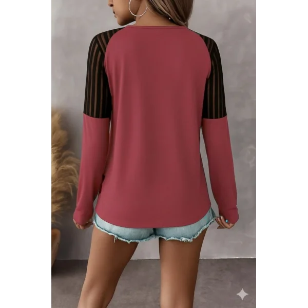 Kadın Uzun Kollu Yakadan Fermuarlı Viskon Bluz