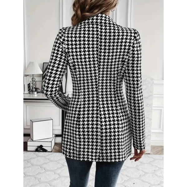 Kadın Uzun Kollu Yakalı önden Düğmeli Kazayağı Dokuma Ceket