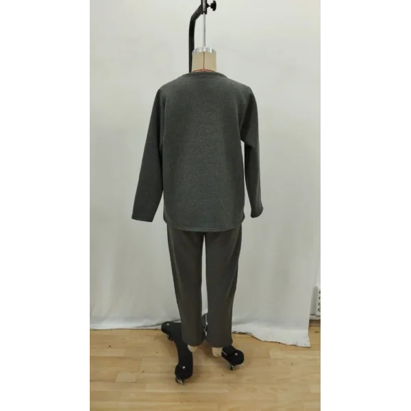 Kadın Uzun Kollu Yanları Nervurlu Viskon Iki Iplik Ve Pantolon Ikili Takım