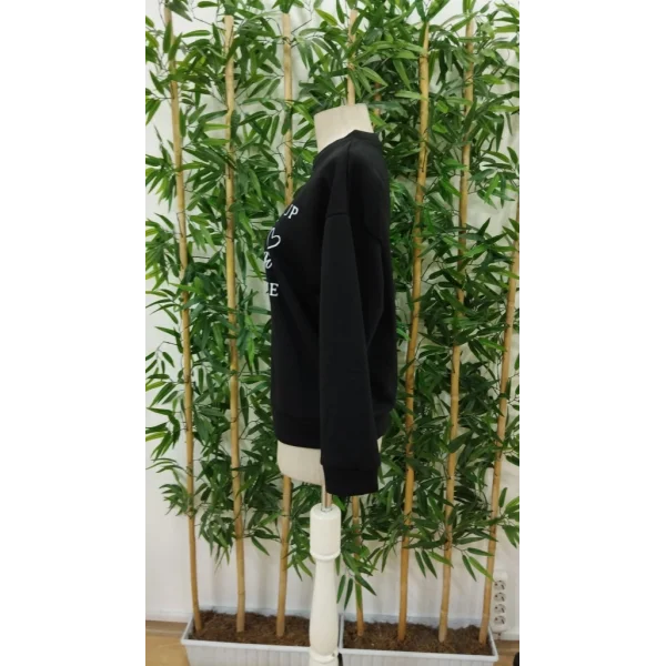 Kadın Uzun Kollu Yuvarlak Yaka Iki Iplik şardonlu Bluz