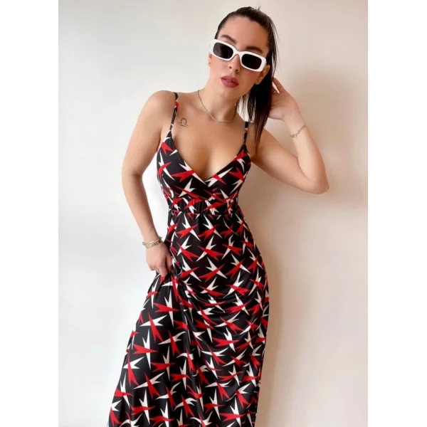 Kadın V Yaka Göğüs Ve ırt Dekolteli Fırsat ürün axi oy Elbise