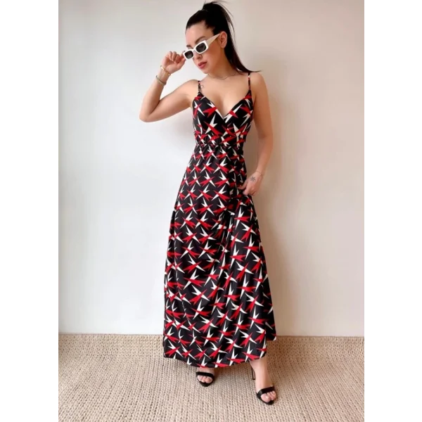 Kadın V Yaka Göğüs Ve ırt Dekolteli Fırsat ürün axi oy Elbise