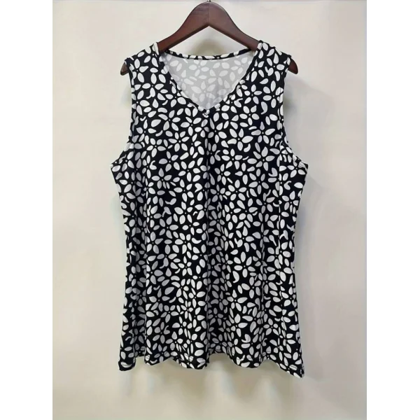 Kadın V Yakalı çiçek Baskılı Salaş Süprem Bluz