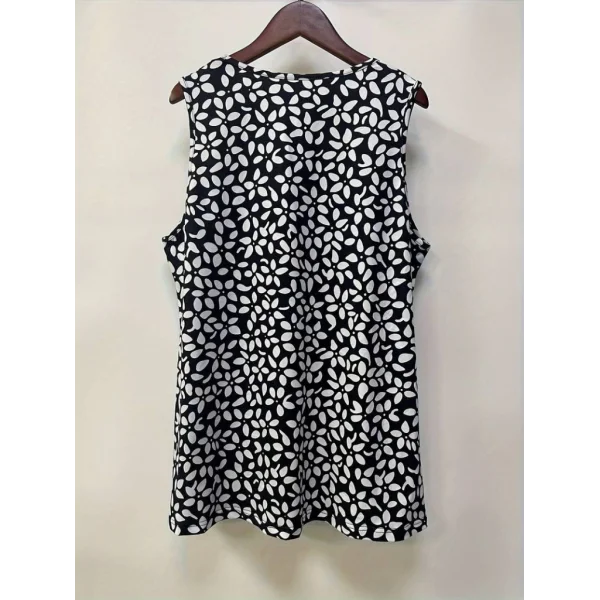 Kadın V Yakalı çiçek Baskılı Salaş Süprem Bluz