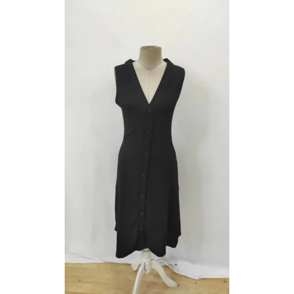 Kadın V Yakalı önden Düğmeli Kaşkorse Elbise