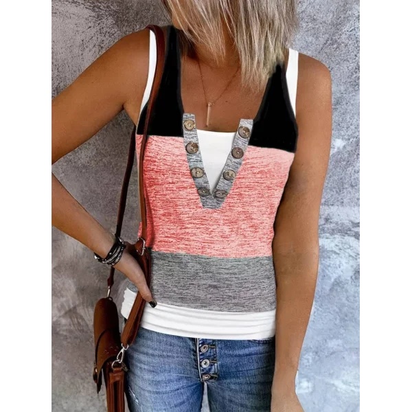 Kadın V Yakalı önden Düğmeli Viskon Bluz