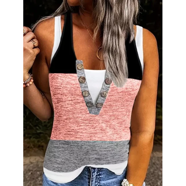 Kadın V Yakalı önden Düğmeli Viskon Bluz