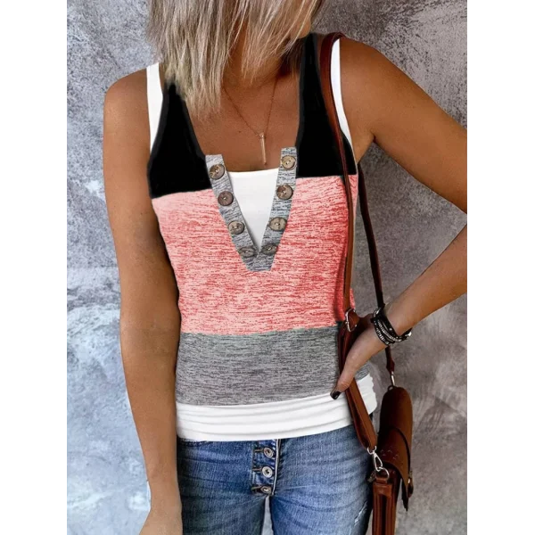 Kadın V Yakalı önden Düğmeli Viskon Bluz