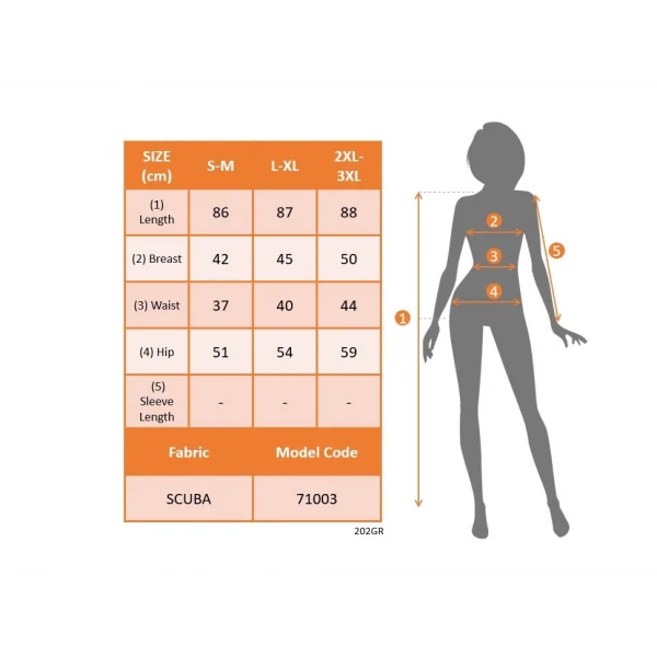 Kadın Yaka Damla Dekolteli Desenli Dalgıç Elbise