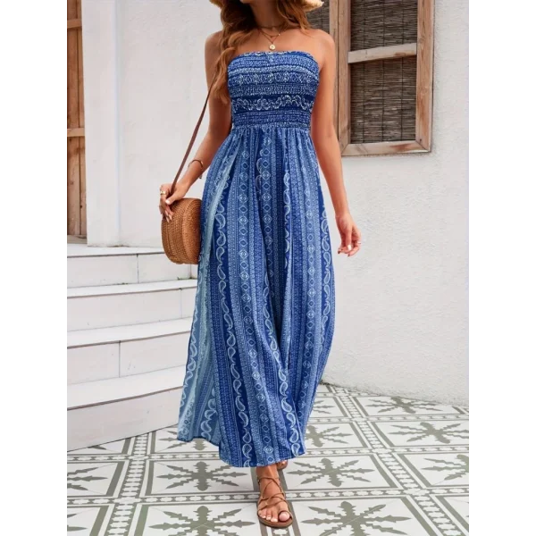 Kadın Yakası Gipe Detaylı önden Yırtmaç Detaylı Desenli Süprem Pantolon Etek