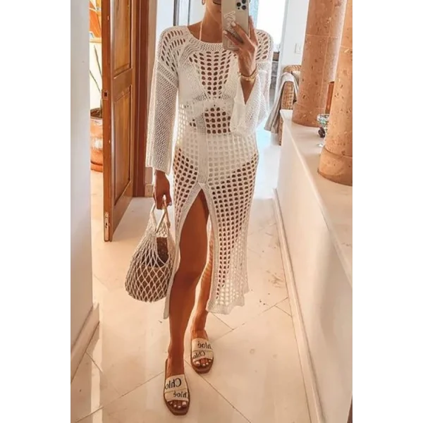 Kadın Yarasa Kol Triko Maxi Boy Pareo