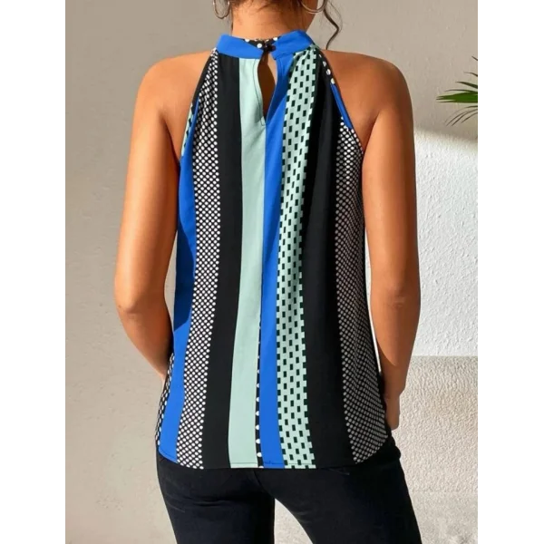 Kadın Yarım Balıkçı Yaka Kolsuz Mikro Bluz